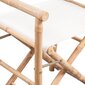 Saliekamie režisora krēsli, 2 gab., bambuss un biezs audekls cena un informācija | Sēžammaisi, pufi | 220.lv