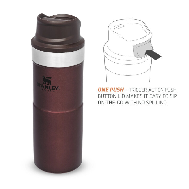 Termokrūze The Trigger-Action Travel Mug Classic 0,35L sarkana cena un informācija | Termosi, termokrūzes | 220.lv