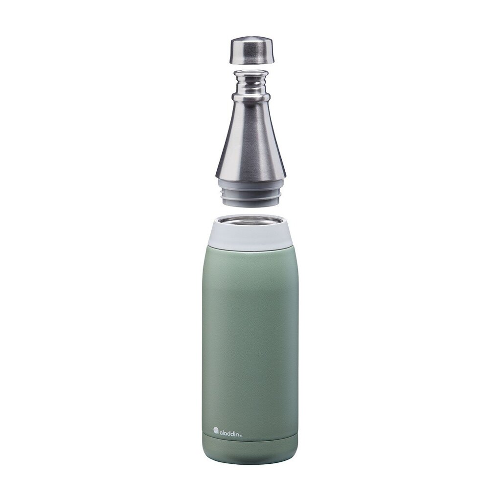 Pudele-termoss Fresco Thermavac Water Bottle 0,6L pelēcīgi zaļa cena un informācija | Ūdens pudeles | 220.lv