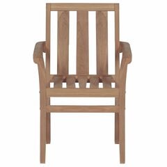 Sakraujami dārza krēsli, 2 gab., tīkkoka masīvkok. cena un informācija | Dārza krēsli | 220.lv