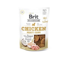 Brit Jerky Chicken Meaty Coins Snack лакомство для собак 80г цена и информация | Brit Товары для животных | 220.lv