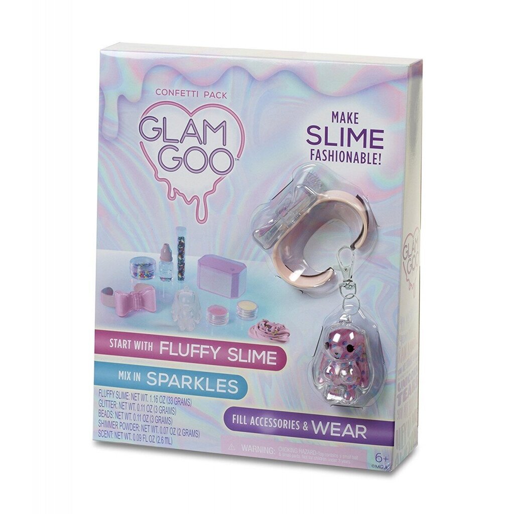 Slaima veidošanas komplekts Glam Goo - Confetti Pack цена и информация | Rotaļlietas meitenēm | 220.lv