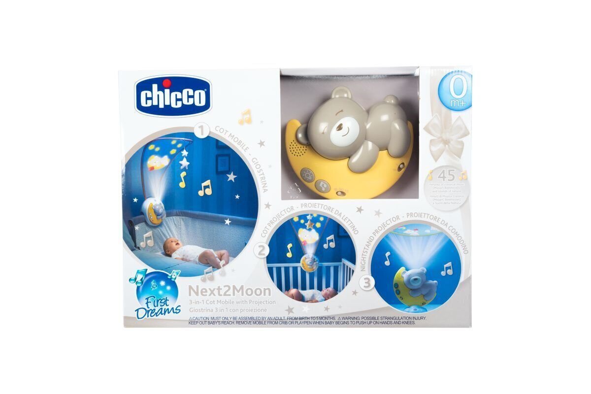 Chicco First Dreams Next2 Mondaya 3-in-1 karuselis, neitrālā krāsā цена и информация | Rotaļlietas zīdaiņiem | 220.lv