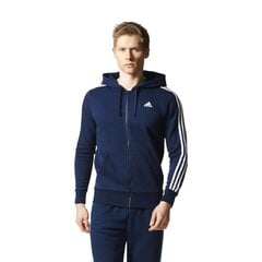 Vīriešu džemperis Adidas Essentials 3 Stripes, zils cena un informācija | Vīriešu jakas | 220.lv