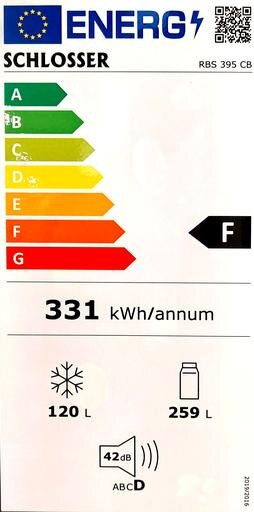 Schlosser RBS395CB cena un informācija | Ledusskapji | 220.lv