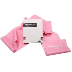 Эластичная лента Proiron PRO-LLP-1, розовая цена и информация | Фитнес-резинки, гимнастические кольца | 220.lv