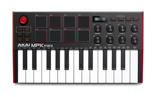 AKAI MPK MINI MK3 MIDI-контроллер цена и информация | Клавишные музыкальные инструменты | 220.lv