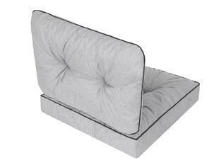 Комплект подушек на стул Emma Tech 50 см, светло-серый цена и информация | Подушки, наволочки, чехлы | 220.lv
