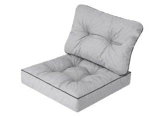 Комплект подушек на стул Emma Tech 50 см, светло-серый цена и информация | Подушки, наволочки, чехлы | 220.lv