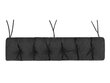 Spilvens soliņam Etna Ekolen 180x40 cm, melns цена и информация | Krēslu paliktņi | 220.lv