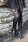 Sieviešu zeķubikses melnā krāsā ar banti Aljona cena un informācija | Zeķubikses | 220.lv