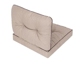 Комплект подушек на стул Emma Tech 50 см, бежевый цена и информация | Подушки, наволочки, чехлы | 220.lv