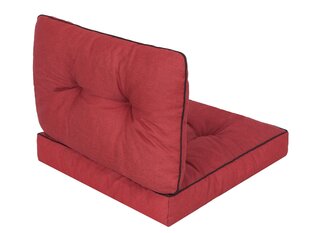 Spilvenu komplekts krēslam Emma Tech 50 cm, sarkans cena un informācija | Krēslu paliktņi | 220.lv