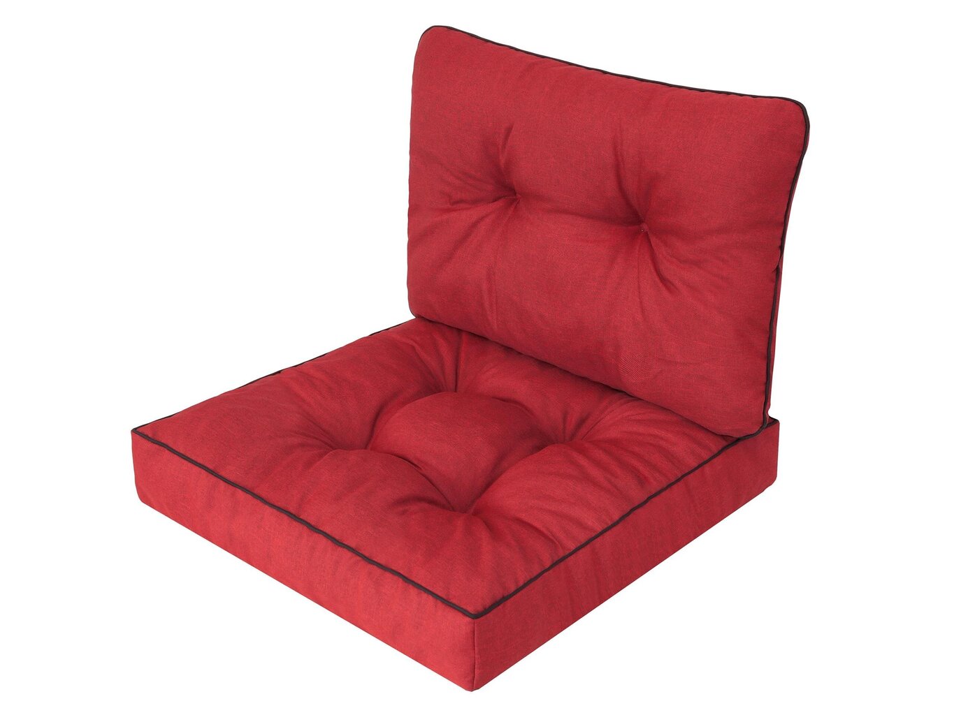 Spilvenu komplekts krēslam Emma Tech 50 cm, sarkans cena un informācija | Krēslu paliktņi | 220.lv