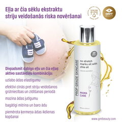 Eļļa ar čia sēklu ekstraktu striju veidošanās riska novēršanai (No stretch marks oil with chia oil) GMT BEAUTY 200 ml цена и информация | Косметика для мам и детей | 220.lv