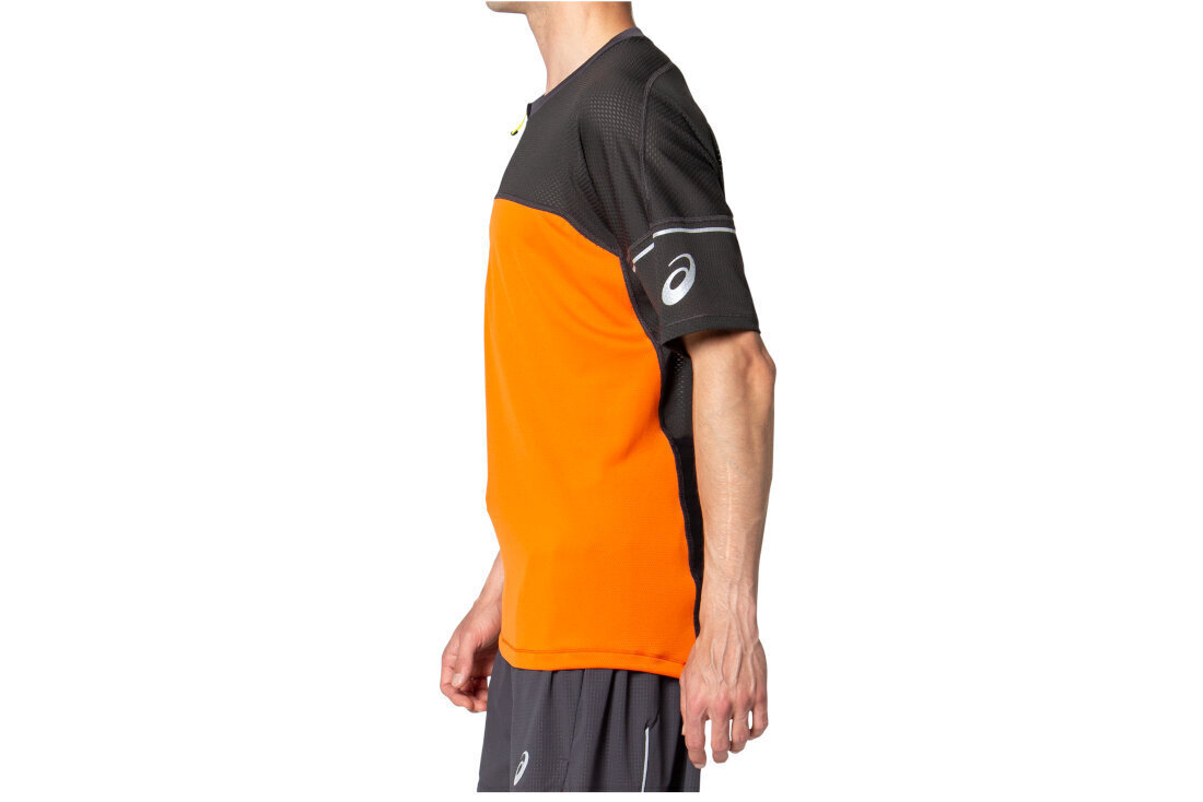 Krekls vīriešiem Asics Fujitrail Top Tee 2011B895-800, oranžs cena un informācija | Sporta apģērbs vīriešiem | 220.lv