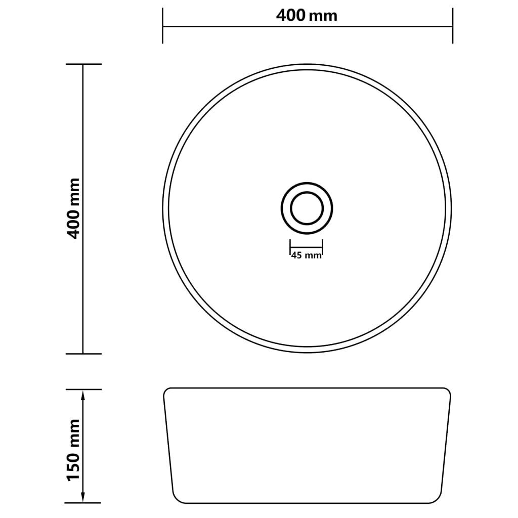 Izlietne 400x150, pelēka цена и информация | Izlietnes | 220.lv