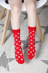 Детские носки красного цвета из шерсти мериноса CLAUD цена и информация | Женские носки | 220.lv