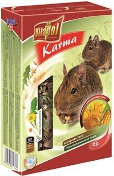 Vitapol pilnvērtīga barība degu 450g cena un informācija | Barība grauzējiem | 220.lv