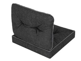 Комплект подушек на стул Emma Tech 50 см, черный цена и информация | Подушки, наволочки, чехлы | 220.lv