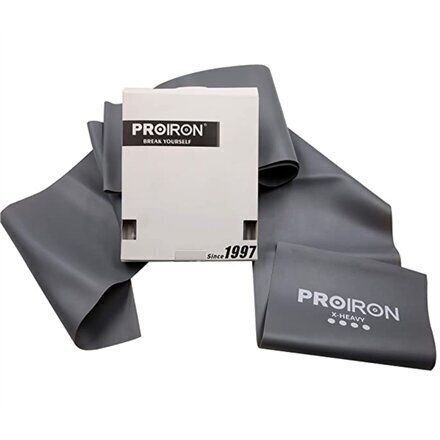 Vingrošanas lente Proiron PRO-LLP-4, pelēka cena un informācija | Fitnesa gumijas, gredzeni | 220.lv