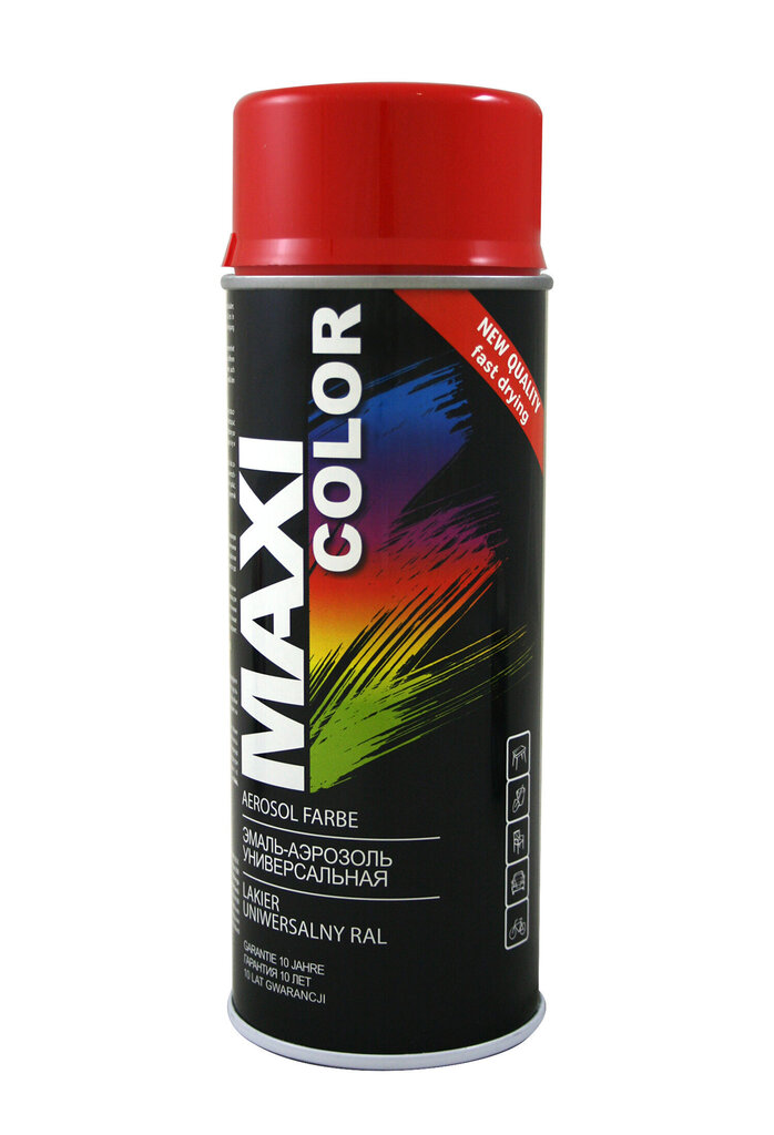 MOTIP MAXI color spilgti sarkana spīdīga krāsa 400ml cena un informācija | Krāsas | 220.lv