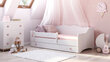 Bērnu gulta ADRK Furniture Emka U1, 80x160 cm, balta цена и информация | Bērnu gultas | 220.lv