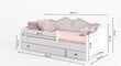 Bērnu gulta ADRK Furniture Emka X2, 80x160 cm, balta cena un informācija | Bērnu gultas | 220.lv