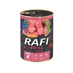 Rafi Dog Junior ar teļa gaļu, 400 g cena un informācija | Konservi suņiem | 220.lv