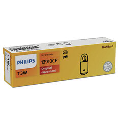 Auto spuldze PHILIPS 12V T3W BA9s, 1 gab. cena un informācija | Auto spuldzes | 220.lv