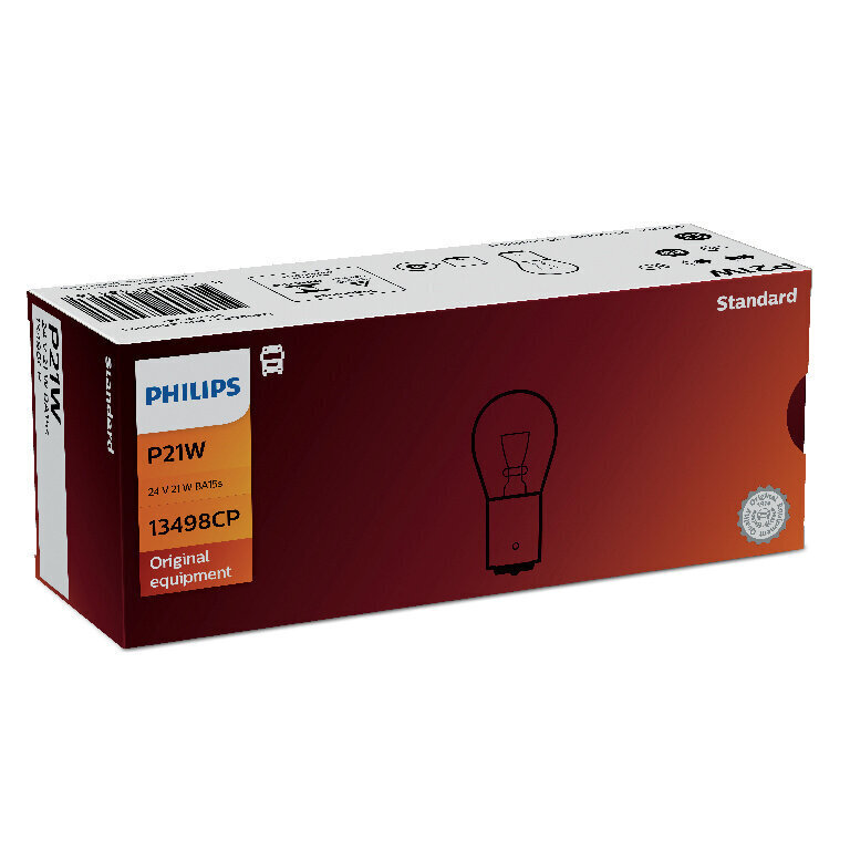 Auto spuldze PHILIPS 24V P21W cena un informācija | Auto spuldzes | 220.lv