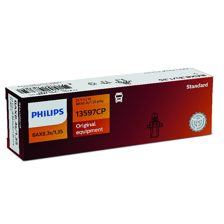 PHILIPS autolampa 24V BAX 1,2W 8,3s/1,35 pelēka cena un informācija | Auto spuldzes | 220.lv