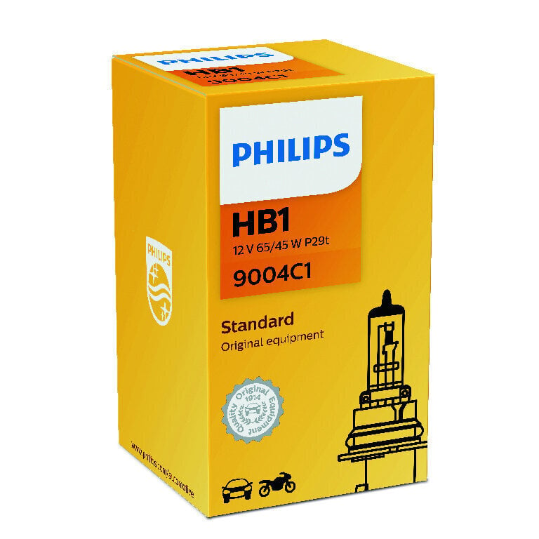 PHILIPS auto spuldze HB31 12V 65/45W P29t 1.gab. cena un informācija | Auto spuldzes | 220.lv