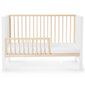 Koka gultiņa Kinderkraft Mia ar matraci 120x60 cm, balta цена и информация | Zīdaiņu gultas | 220.lv