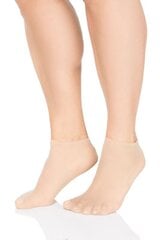Бежевые женские низкие носки для широких стоп LIDA Size++ 20 DEN (2 пары) цена и информация | Женские носки | 220.lv