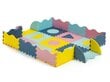 Paklājiņš-puzle ar sieniņām Ecotoys 121,5 x 121,5 cm, 25 d. cena un informācija | Attīstošie paklājiņi | 220.lv
