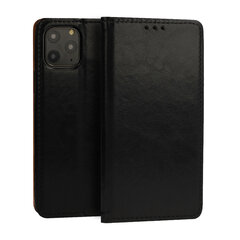 Samsung Galaxy A40 maciņš Leather Book, melns cena un informācija | Telefonu vāciņi, maciņi | 220.lv