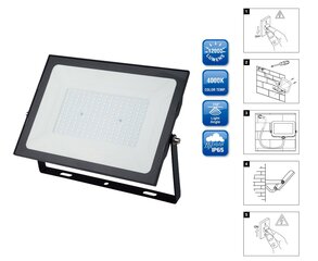 LED prožektors cena un informācija | Āra apgaismojums | 220.lv