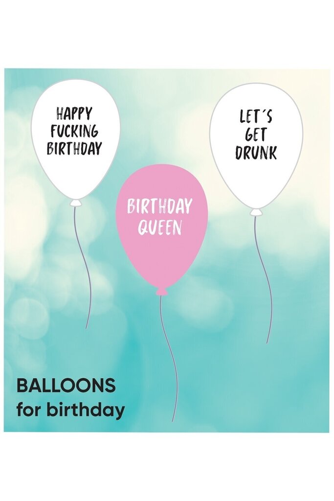 Komplekts no 3 lateksa baloniem Birthday cena un informācija | Baloni | 220.lv