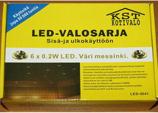 LED освещение для сауны 6 x 0,2 W цена и информация | Монтируемые светильники, светодиодные панели | 220.lv