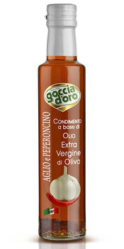 Оливковое масло Goccia D'Oro Extra Virgin с чесноком и чили перцем, 250 мл цена и информация | Масло, уксус | 220.lv