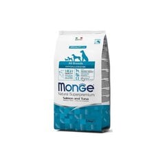 Monge Spec. Line Hypoallergenic Adult sausā barība ar Lasi un Tunci, visu šķirņu pieaugušiem suņiem 2,5kg цена и информация | Сухой корм для собак | 220.lv