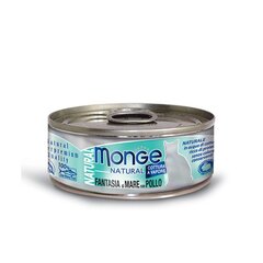 Monge с морепродуктами и курицей, консервированный корм для взрослых кошек 80г цена и информация | Консервы для котов | 220.lv