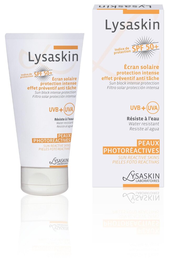 Saules aizsargkrēms ļoti maigai ādai Lysaskin SPF 50+, 40 ml цена и информация | Sauļošanās krēmi | 220.lv