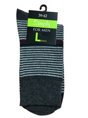 Мужские носки в полоску (Серые) цена и информация | Мужские носки | 220.lv