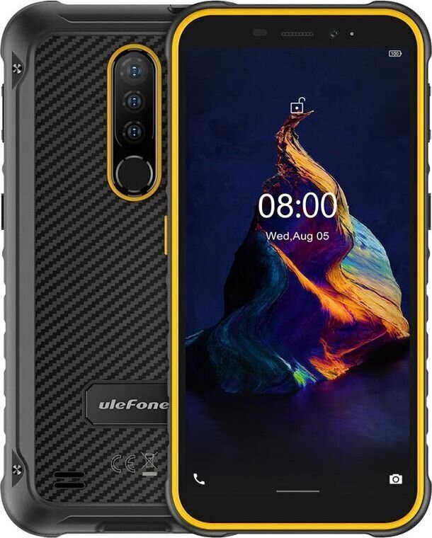 Ulefone Armor X8, 64 GB, Dual SIM, Black/Orange cena un informācija | Mobilie telefoni | 220.lv