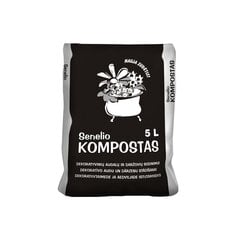 Komposts Senelio Kompostas Juknevičiaus kompostas, 5 L cena un informācija | Grunts, zeme, kūdra, komposts | 220.lv