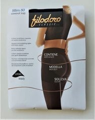 Колготки Filodoro Slim 80 Den Control Top Nero цена и информация | Колготки | 220.lv