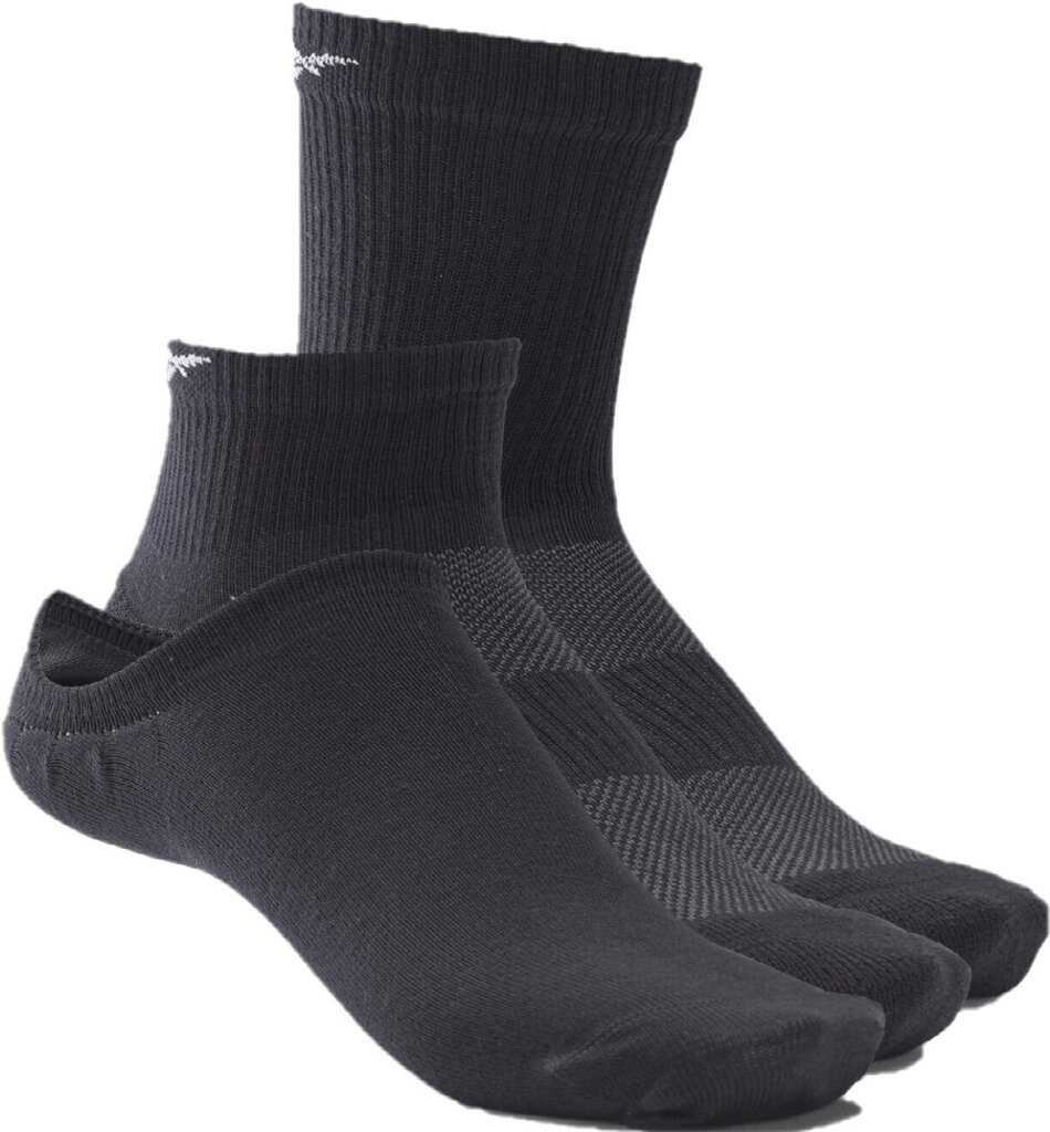 Reebok Zeķes Te All Purpose Sock Black cena un informācija | Vīriešu zeķes | 220.lv