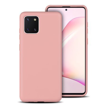 Hallo Liquid Silicone Back Case silikona Apvalks Samsung Galaxy A42 Rozā cena un informācija | Telefonu vāciņi, maciņi | 220.lv